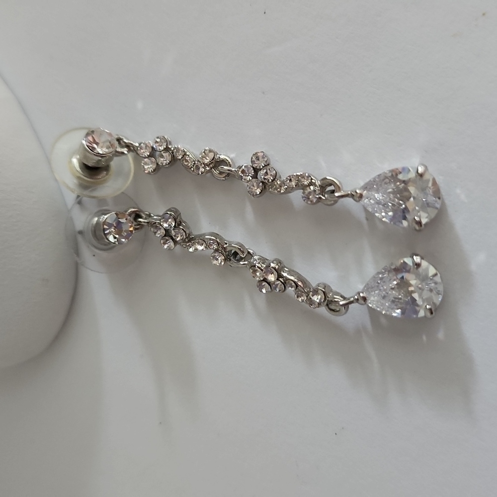Crystal Drop Earrings - Picture 6 of 8